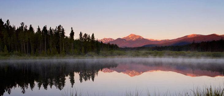 Sunrise over Byers Peak